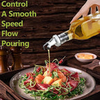 Oil Dispenser Bottle Vinegar Bottle 1000ml Bottle for Cooking Lead for Kitchen pack of 1